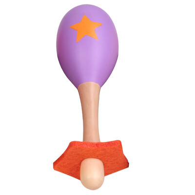 

Germany to the next Classicworld sand ball sand small trumpet sand hammer toy rattle baby music toys 1-3 years old baby wood percussion instrument (purple) 4074