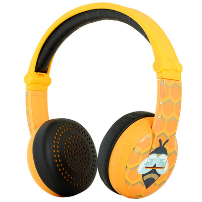 

BuddyPhones Wave Protection Hearing Wireless Bluetooth Headphones Sports Swimming Waterproof Wearing Wheat Learning English Music Universal Children&39s Birthday Gift Pink