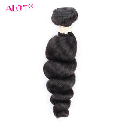 

ALot Hair Loose Wave Бразильские бразильские волосы для волос для волос 1 шт. Только необработанный бразильский рыхлый скручиватель 100 г / комплект
