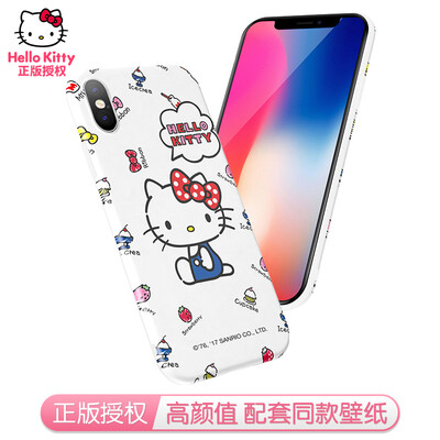 

Hello Kitty Apple, телефон оболочки Apple, iPhoneX 10 мультфильм все включено защитный чехол силиконовый мягкий падение оболочки сопротивление невинность мило Hello Kitty