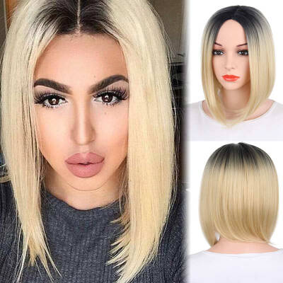 

AISI HAIR Синтетические парики для боба Короткие прямые частичный парик для волос с парой для парик для женщин