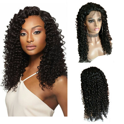 

Charming Hair New Texture Pineapple Wave Lace Front Wig Peruvian Virgin Human Hair Lace Wigs For Black Woman Natural Pre Plucked H