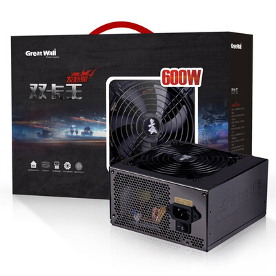 

Great Wall rated 600W dual card king GW-7000D 80 power supply intelligent temperature control backplane alignment 12cm mute fan