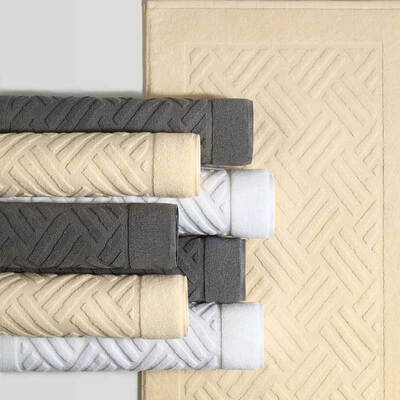 

Kang Xin Xin Mao Hilton authorized the same paragraph five-star hotel towel bathroom non-slip mat champagne gold 85 50cm