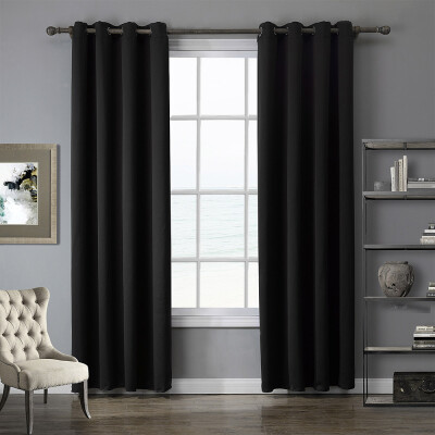 

LOHASCASA Blackout Grommet Window Curtain Panel Thermal Insulated Drapes for Bedroom or Living Room 1 Panel52 By 95 Inch