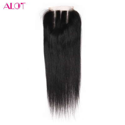 

Alot Brazilian Straight Hair 3 Bundles With Closure 7A Unprocessed Virgin Hair Cheap Brazilian Hair Straight Human Hair Weave