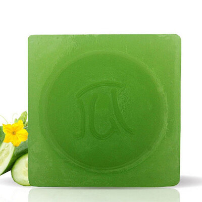 

Lin Qingxuan cucumber handmade soap 100g soap soap cold soap refreshing water is not tight soothing repair clean pores