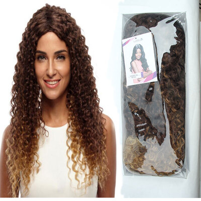 

AISI HAIR 24 "Парики для черных женщин Синтетические Kanekalon Кудрявые вьющиеся светлые волосы