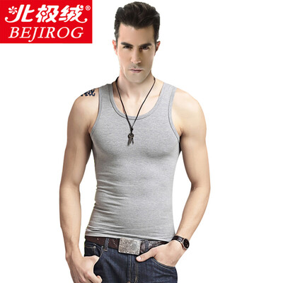 

Arctic Cashmere Men&39s Vest Male Cotton Slim Slim T-shirt Trench Vest Sports Sling Grey XL