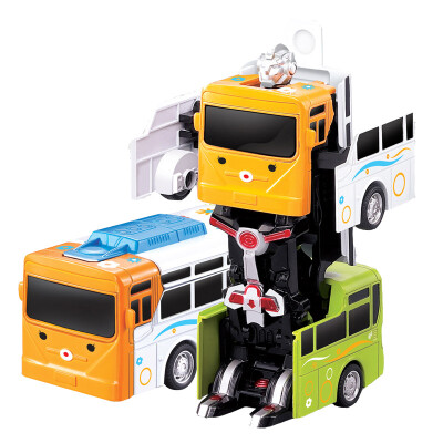 

Nan Guo Ying Bao children's toys music manual pull back deformation car model robot car model deformation alloy bus 838B-27