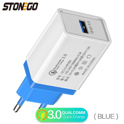 

STONEGO Quick Charge Charger QC 30 18W USB Wall Charger Fast Charging with Smart IC