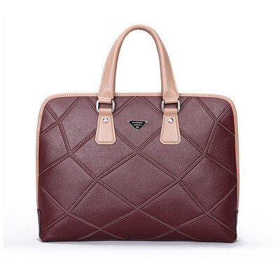 

Pkuone® mens leather briefcase bag Business 100 Genuine Leather Men Messenger Bags Computer Laptop Handbag Mens Travel Bag