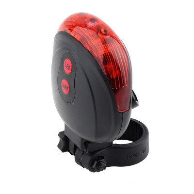 

Cycling Bike Rear Tail Safety Warning 5 LED+ 2 Laser Flashing Lamp Light