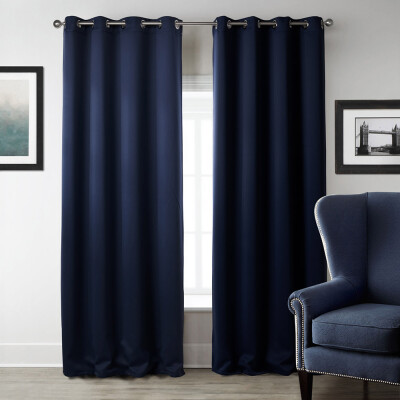 

LOHASCASA Blackout Grommet Window Curtain Panel Thermal Insulated Drapes for Bedroom or Living Room 1 Panel Size52 By 63 Inch