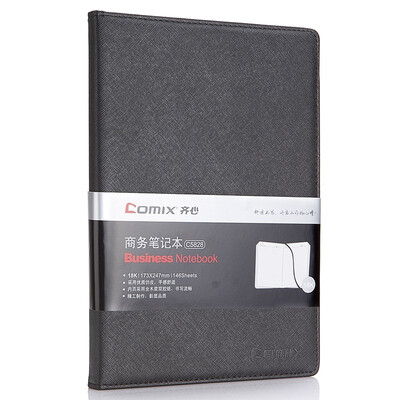 

Hearts COMIX C5828 18K Cross Pattern Leather Notebook Notepad Diary 146 Page Black