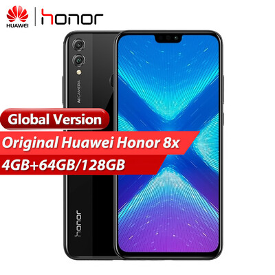 

Global Version Huawei Honor 8X Face ID Mobile Phone Bezel-less 65 inch 1080P 4GB 128GB Octa Core 20MP Dual Rear Cameras 3750mAh F