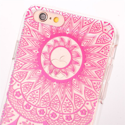 

iPhone 6 IPhone 7 case IPhone 7plus Case, three pieces Gorgeous pattern white frame TPU painted picture Case for iphone6/7/7plus