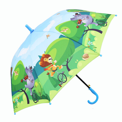 

Cmon A1796 lion&elephant children umbrella cute cartoon animation kindergarten baby student men&women long handle automatic children umbrella