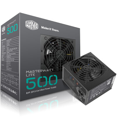 

CoolerMaster rated 500W MASTERWATT LITE 500W computer power 80Plus Taiwan-based capacitance three years renewal desktop power