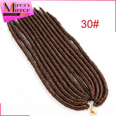 

Wholesale 9packs/Lot crochet twist hair synthetic faux locs crochet hair Kanekalon Soft dread Fauxlocs 14'' 18" for black women