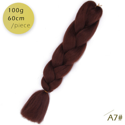 

AISI HAIR 100g / pcs 24inch   Kanekalon гигантский   косы Волосыломбер Две тонныЦветные синтетические волосы для кукол Вязание крю