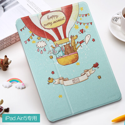 

Illustrator Apple iPad Air 5 protective cover protective shell cartoon frame shatter-resistant holster illustrator series joy balloons lying
