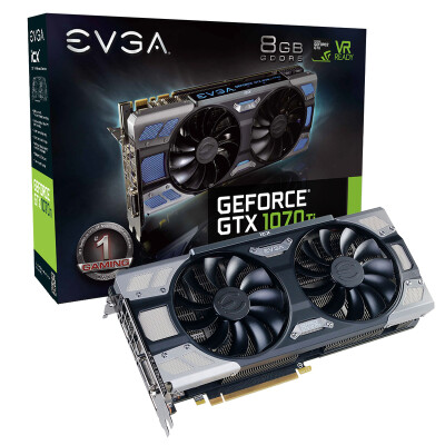 

EVGA GTX1070Ti FTW2 ИГРОВОЙ, 8GB GDDR5, ICX-9 1607-1683MHz / 8008MHz Тепловые датчики и светодиодные графика