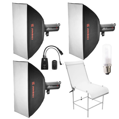 

Jinbei DPE400 three lights with shooting sets of equipment shooting sets of clothing still life studio studio flash sets