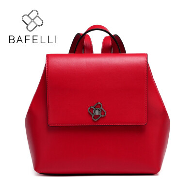 

BAFELLI 2017 Genuine Leather backpacks teenage girls school backpacks womens luxury backpack red black bolsa mujer women bag