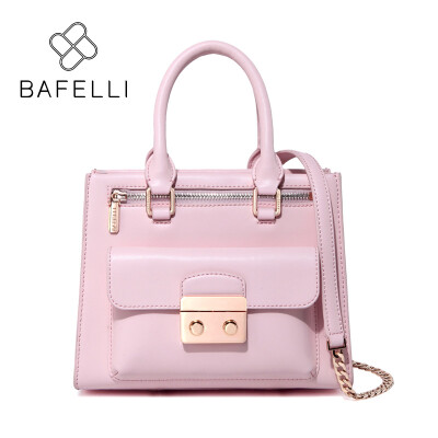 

BAFELLI handbags split leather classic box flap shoulder bags handbags famous brands pink red black crossbody bags for women bag