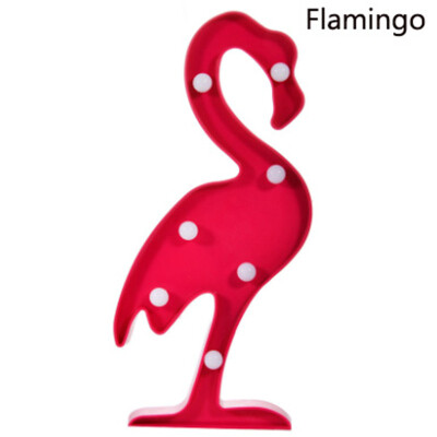 

Flamingo Pineapple Cactus 8 Style Marquee LED Letter Night Lamp 3D Night Light for party or house Decoration Kids birthday gift