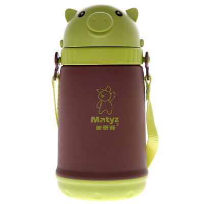 

Mei Tai Zi Matyz children's straw cup built-in straw baby cup 420ml MZ-0925 green