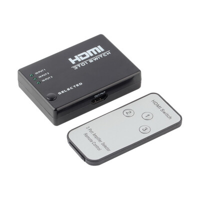 

3 Port 1080P Video HDMI Switch Switcher Splitter IR Remote For HDTV PS3 DVD