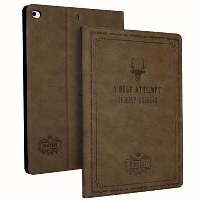 

Biya Zi BIAZE Apple iPad Air2 air1 2017 new iPad case leather Sleeping Sleeve iPad5 67 business model PB42-brown