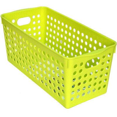 

INOMATA stock Basket series of imported kitchen plastic bathroom storage basket table finishing basket green 4572G