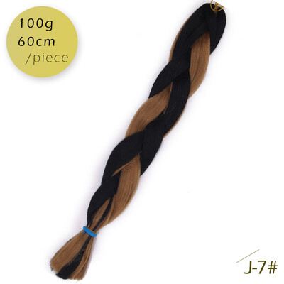 

AISI HAIR Ombre Kanekalon Braiding Hair Extensions 24inch 100g Synthetic Jumbo Braids Hair Fiber Pink Purple Blue Green 1pce