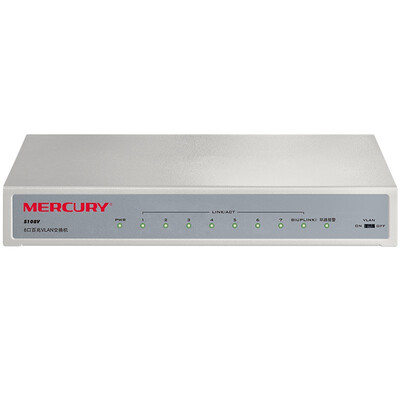 

Меркурий (MERCURY) S108V 8-портовый 100M сетевой коммутатор сети VLAN