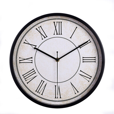

12 inches 30CM metal wall clock simple clock silent quartz movement watch for bedroom living room