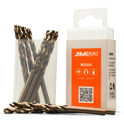 

Jimmy Home JM-G14205 Cobalt Bits Hand Drill Impact Drill Metal Stainless Steel High Speed ​​Steel Twist Drill Power Tool Accessories 5mm10 Pack