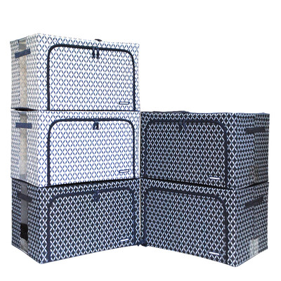 

Locks&buckles new storage box five-piece set of hundred iron box iron frame Oxford cloth storage box storage box LLB780S601 66L5