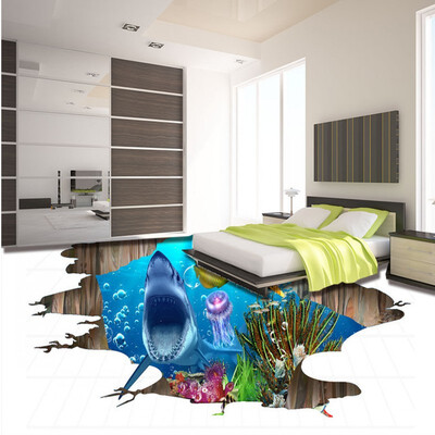 

Бесплатная доставка High Definition 3D Sea World Shark Flooring износ водонепроницаемой гостиной спальни спальни для спальни 250cmx200cm