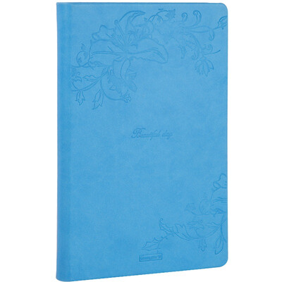 

Guangbo GuangBo 128 A5 leather noodles notebook stationery notebook diary blue FB60316