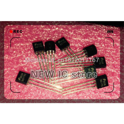 

100pcs/lot BS170 MOSFET N-Channel 60V 50mA TO-92 new and original Free Shipping