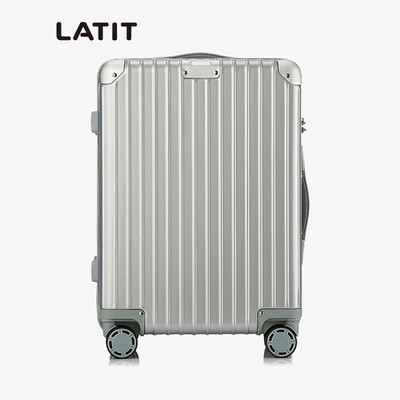 

LATIT Бизнес немого алюминиевая рама тележки МНЛЗ Lockbox отдых ствол путешествия 20 дюймов Розовое золото