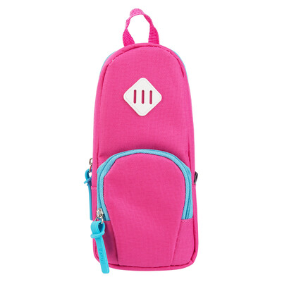 

Deli deli high-capacity pencil case Creative pencil bag pencil pocket suction iron stand-up red 66759
