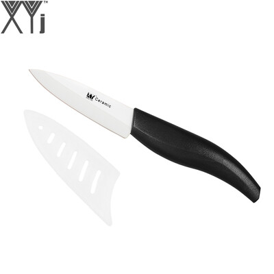 

XYj Brand 3" Fruit Kitchen Knife With Sharp Blade ABS + TPR Handle Paring Ceramic Knife Handmade Cooking Accessories For Sales