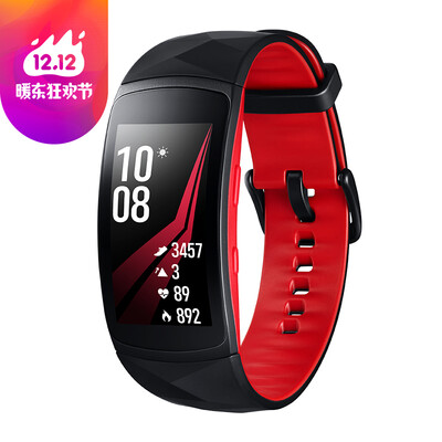 

Samsung gear fit2 pro sports smart multi-functional bracelet red short strap 50 meters waterproof built-in GPS swimming monitoring monitoring sports with 4G memory