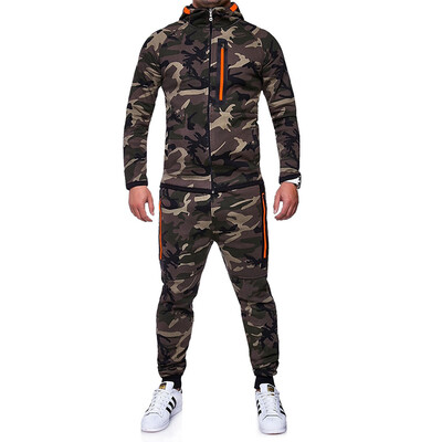 

New Men Fashion 2 Parts Hooded Sweatshirt&Sport Pants Set