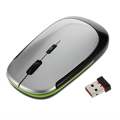 

новые соединения ультра - худышка usb беспроводной оптической мыши серебро для пк, ноутбука