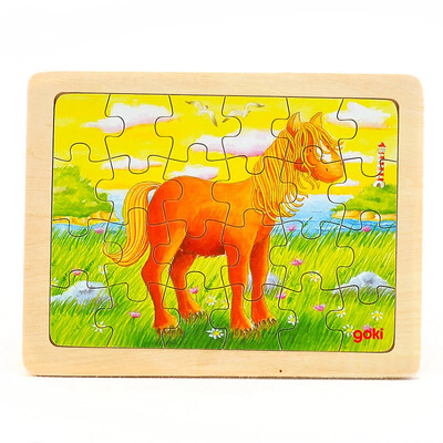 

goki Wooden Jigsaw Puzzle with Storage tray 244896pcs&4655pcs of 4 layers for kids